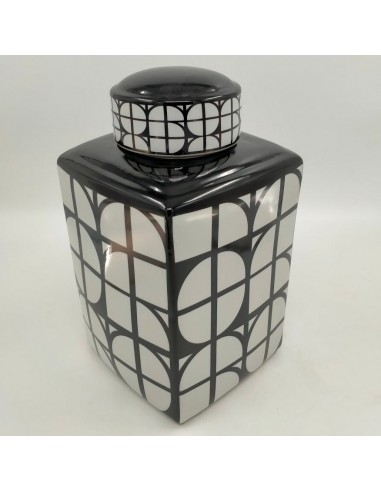 Vase Cardin Noir et Blanc Porcelaine sur le site 