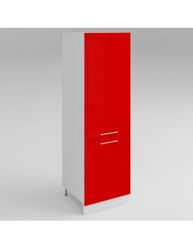 Colonne de rangement rouge laqué L 60 x H 200 cm plus qu'un jeu 