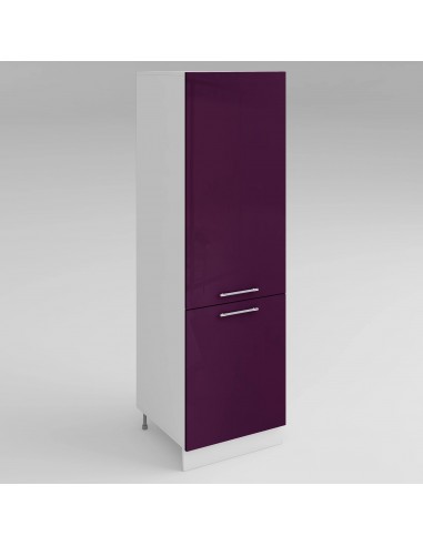 Colonne de rangement aubergine laqué L 60 x H 200 cm offre 