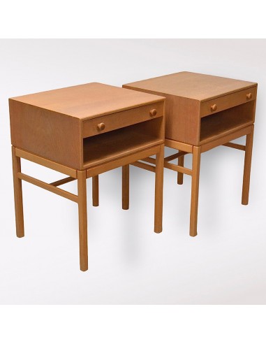 Sven Engström Gunnar Myrstrand bedside tables, "Casino", a pair Oak Sweden 1960 Comparez plus de prix