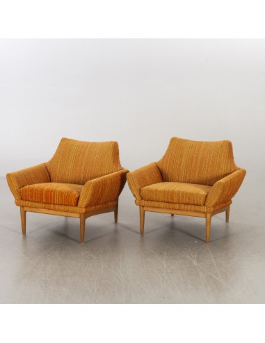 Armchair by Johannes Andersen for AB Trensums Fåtöljfabrik, a pair Sweden 1960 france