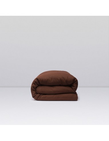 Housse de couette en lin lavé 190g/m² • Cacao offre 