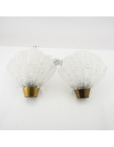 ASEA, Wall Sconces, Model Coquille Set of Two Shell Shaped Sweden 1950 Les magasins à Paris et en Île-de-France