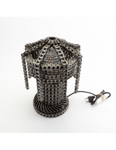 Unique Metal Chain Table Lamp, Sweden, 2000s prix