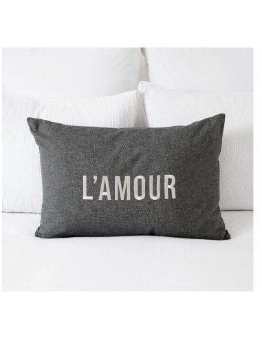 Coussin brodé L’Amour 40x60cm en ligne des produits 