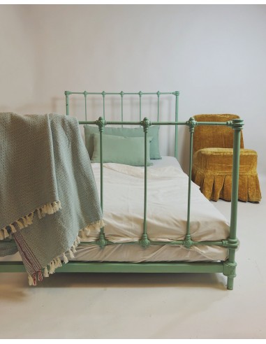 Frans bedframe blauw/groen 2024