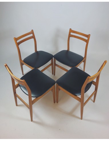 Set van 4 eettafel stoelen Scandinavisch de la marque