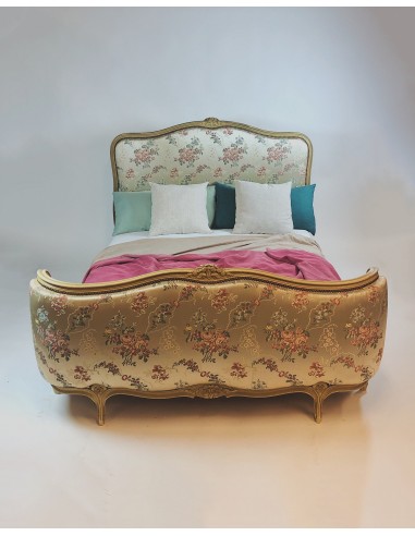 Brocante bed 'bloemen' incl boxspring Vous souhaitez 