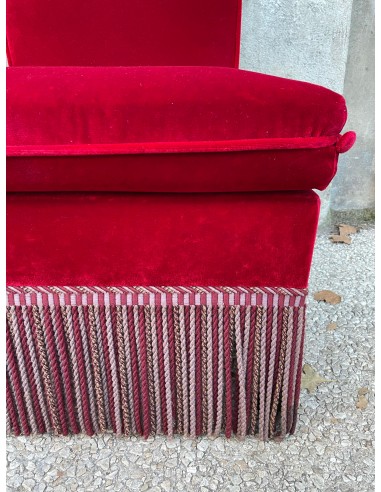 Diep rood boudoir fauteuiltje (set van 2) Dans la société mordern