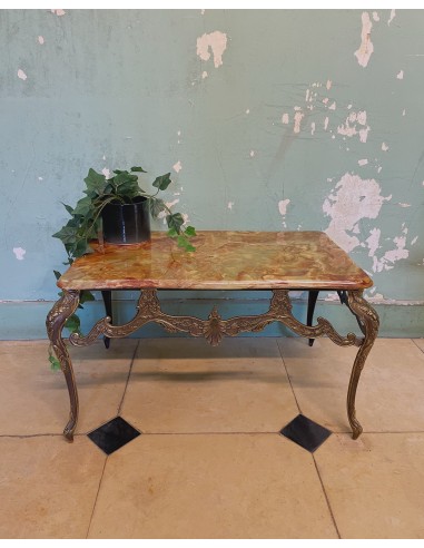 SOLD - Brocante marmer salontafel chez Cornerstreet bien 