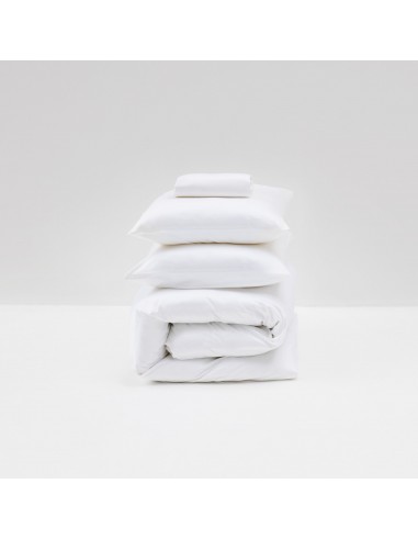 Egyptian cotton sateen bedding set • white le des métaux précieux