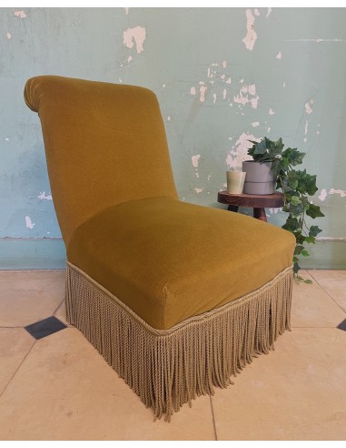 SOLD - Groen velours fauteuiltje 50% de réduction en Octobre 2024