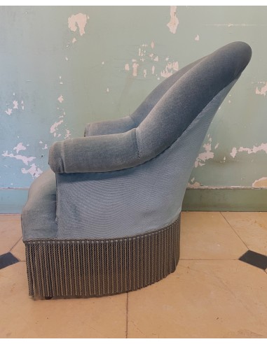 SOLD - Boudoir fauteuil, zacht blauw online