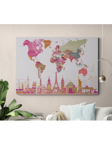 Tableau carte mondiale store