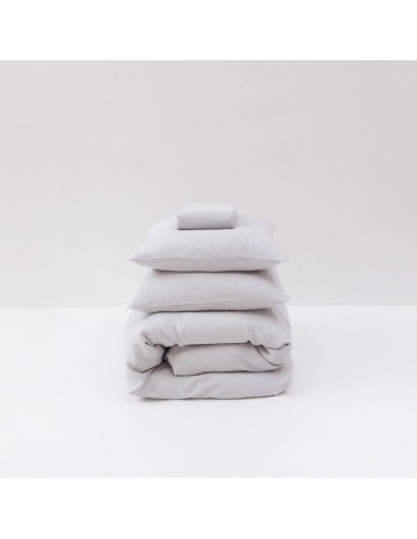 Washed linen bed set 190g/m² • Pebble Grey JUSQU'A -70%! 