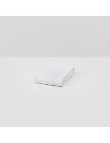 Washed linen fitted sheet 190g/m² • White s'inspire de l'anatomie humaine