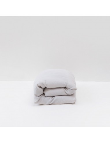 Washed linen duvet cover 190g/m² • Pebble Grey pas cher