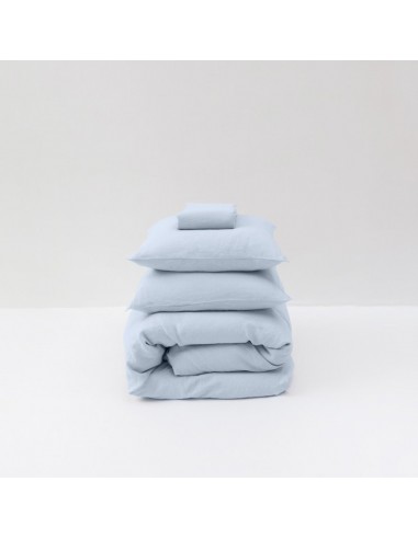 Washed linen bed set 190g/m² • Glacier Blue à prix réduit toute l'année